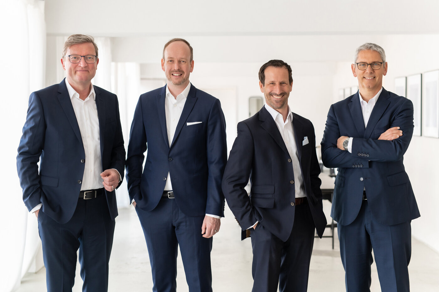 Gruppenfoto des Materna-Vorstands 2023