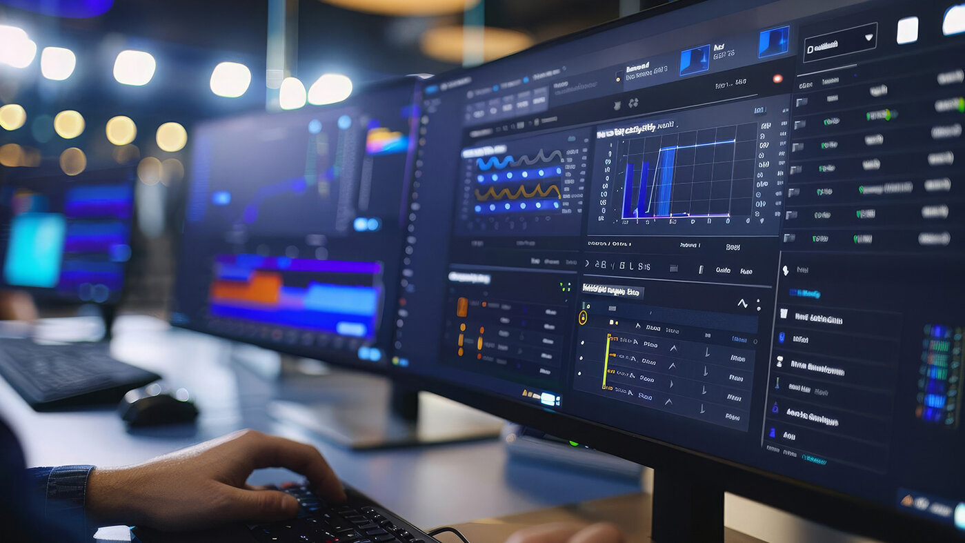 CloudStrike Netzwerksicherheit – Security Information and Event Management (SIEM) SIEM-Softwareoberfläche mit umfassenden Ereignisprotokollen und Warnmeldungen